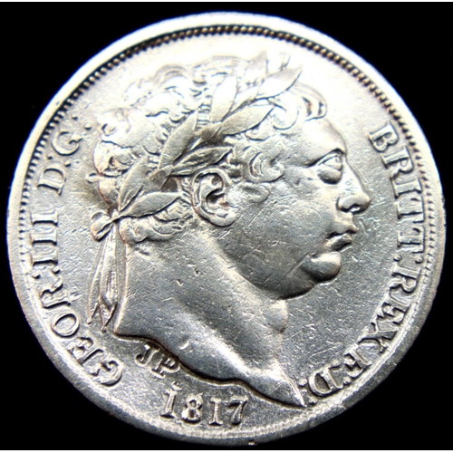 3081 - 1817 - Silver Sixpence of George III. P&P Group 1 (£14+VAT for the first lot and £1+VAT for subseque... 