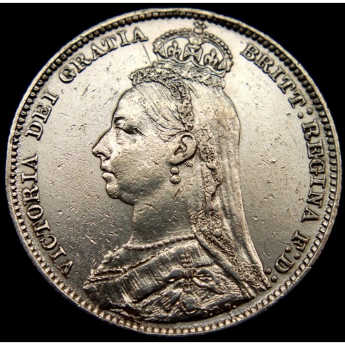 3086 - 1889 - Silver Shilling of Queen Victoria. P&P Group 1 (£14+VAT for the first lot and £1+VAT for subs... 