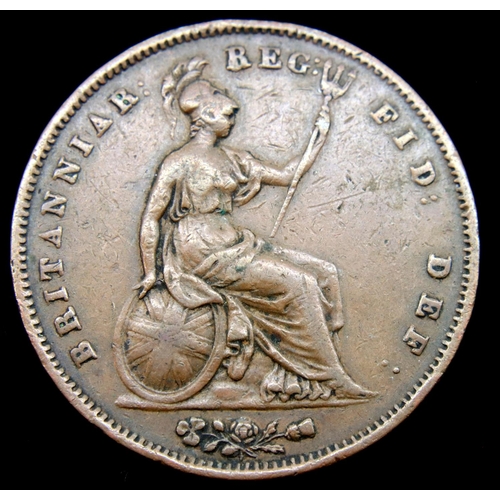 3092 - 1855 - Copper Penny of Queen Victoria. P&P Group 1 (£14+VAT for the first lot and £1+VAT for subsequ... 