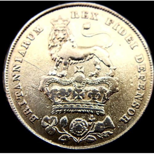 3096 - 1825 - Silver Shilling of George IV. P&P Group 1 (£14+VAT for the first lot and £1+VAT for subsequen... 