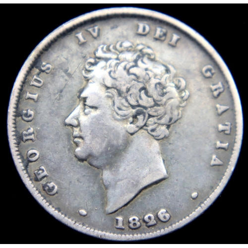 3111 - 1826 - Silver Shilling of George IV. P&P Group 1 (£14+VAT for the first lot and £1+VAT for subsequen... 