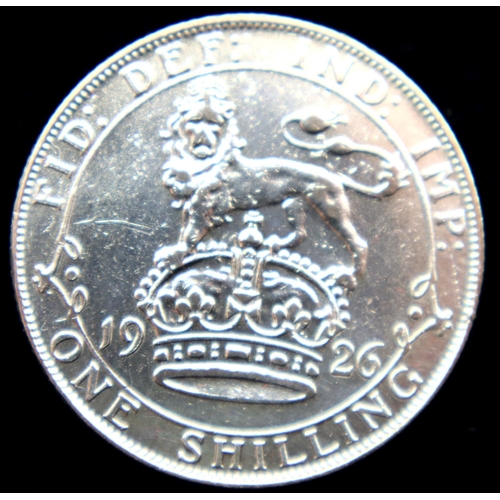 3124 - 1926 - Silver Shilling of George V. P&P Group 1 (£14+VAT for the first lot and £1+VAT for subsequent... 