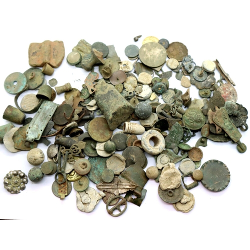 3132 - Collection of metal detecting finds - Yorkshire area. P&P Group 1 (£14+VAT for the first lot and £1+... 