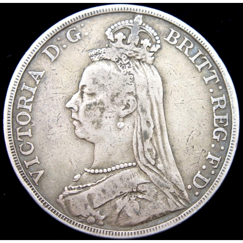 3137 - 1890 crown of Queen Victoria. P&P Group 1 (£14+VAT for the first lot and £1+VAT for subsequent lots)