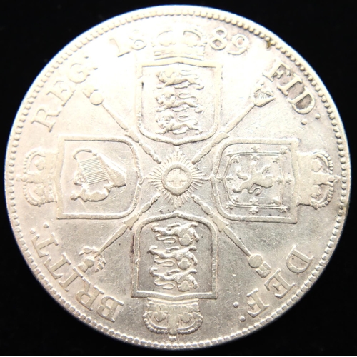 3140 - 1889 double florin of Queen Victoria. P&P Group 1 (£14+VAT for the first lot and £1+VAT for subseque... 