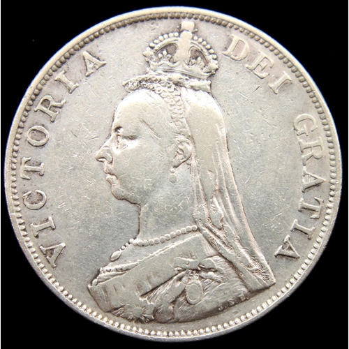 3140 - 1889 double florin of Queen Victoria. P&P Group 1 (£14+VAT for the first lot and £1+VAT for subseque... 