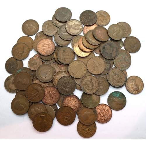 3150 - George V and later copper halfpennies. P&P Group 1 (£14+VAT for the first lot and £1+VAT for subsequ... 