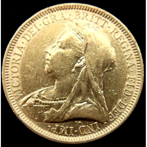 3192 - Victoria 1893 full sovereign, Sydney mint, 8.0g. P&P Group 1 (£14+VAT for the first lot and £1+VAT f... 