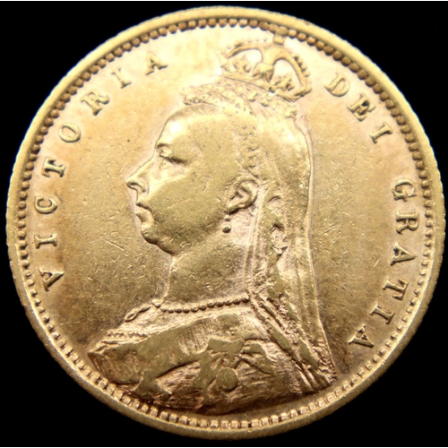 3193 - Victoria 1892 shield-back half sovereign, 4.0g. P&P Group 1 (£14+VAT for the first lot and £1+VAT fo... 