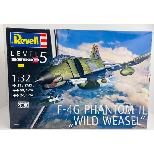 2060 - Revell 1:32 Scale Phantom 'Wild Weasel' Model Kit Boxed (Model Kit Box Still Factory Sealed) - P&P G... 