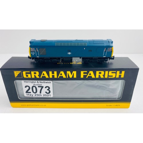 2073 - Graham Farish N Gauge Class 25/3 Locomotive Boxed  - P&P Group 1 (£14+VAT for the first lot and £1+V... 