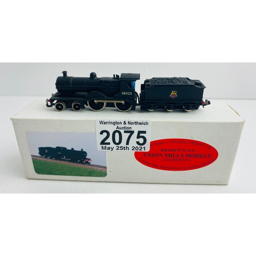 2075 - Union Mills N Gauge Class 2P Locomotive Boxed  - P&P Group 1 (£14+VAT for the first lot and £1+VAT f... 