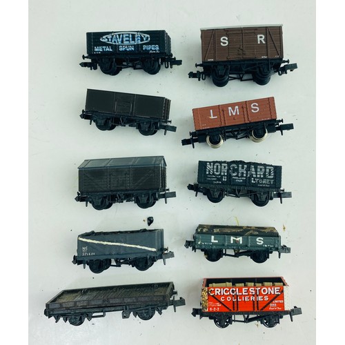 2136 - Lot of N Gauge Assorted Wagons Unboxed  - P&P Group 1 (£14+VAT for the first lot and £1+VAT for subs... 