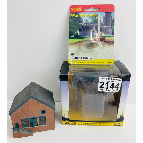 2144 - Graham Farish N Gauge Scenecraft & Hornby Lyddle End Assorted Buildings Boxed  - P&P Group 3 (£25+VA... 