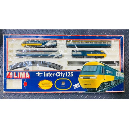 2146 - Lima OO Gauge Intercity 125 Train Set Boxed  - P&P Group 3 (£25+VAT for the first lot and £5+VAT for... 