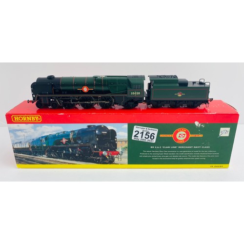 2156 - Hornby OO Gauge 'Clan Line' Locomotive Boxed (No detail pack)  - P&P Group 1 (£14+VAT for the first ... 