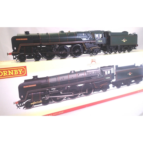 2205 - Hornby R2847 Clan Macleod 72008, BR Green, Late Crest in near mint condition, boxed. P&P Group 1 (£1... 