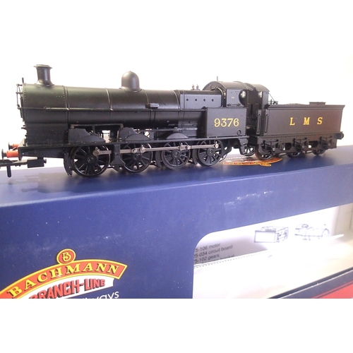 2217 - Bachmann 31-480 class G2A LMS Black no 9376 in near mint condition, boxed (box has storage wear). P&... 