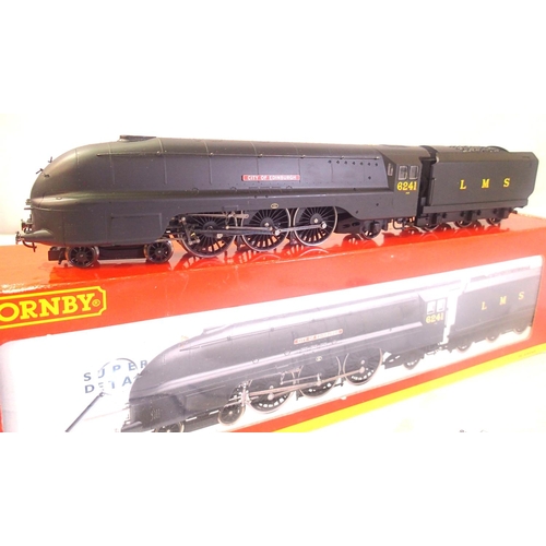 2220 - Hornby R2270 Coronation Class City of Edinburgh LMS Black, 6241 in near mint condition, box has slig... 