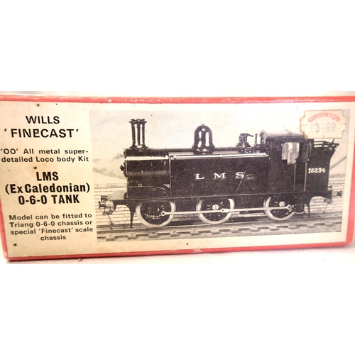 2225 - Locomotive kit OO scale Wills Forecast LMS ex Caledonian 0.6.0 tank. Appears complete but unchecked ... 