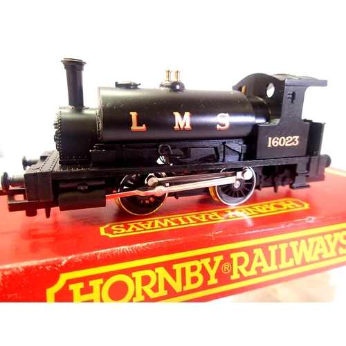 2242 - Hornby R300 class of LMS Black, 16023 in excellent condition, box is good. P&P Group 1 (£14+VAT for ... 