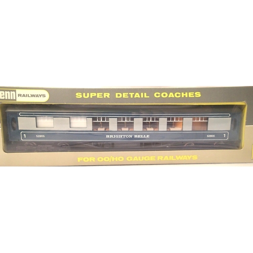 2251 - Wrenn W6005A Pullman car first class blue/grey S280S, Brighton, Belle, near mint condition, boxed. P... 