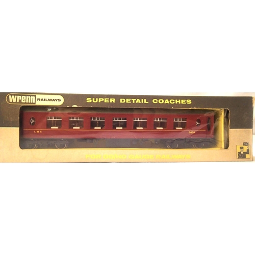 2254 - Wrenn W6010 LMS Red, second class 3459, near mint condition, box is poor. P&P Group 1 (£14+VAT for t... 