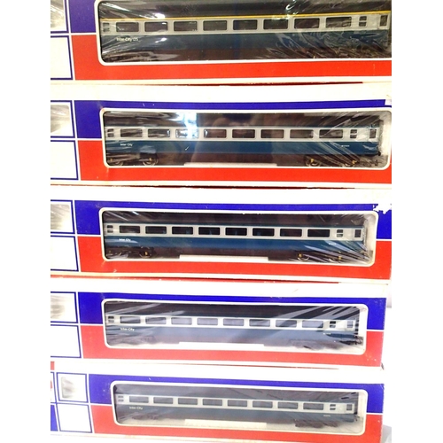 2259 - Five Lima Intercity blue.grey coaches, excellent condition, some wrong boxes. P&P Group 2 (£18+VAT f... 