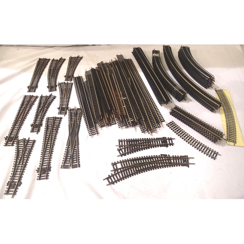 2284 - OO track and points including; Peco points x8, Hornby points x2 and approximately 75x pieces of trac... 