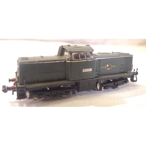 2322 - Lima N gauge BoBo diesel D8800 BR Green, Late Crest in excellent condition, boxed. P&P Group 1 (£14+... 