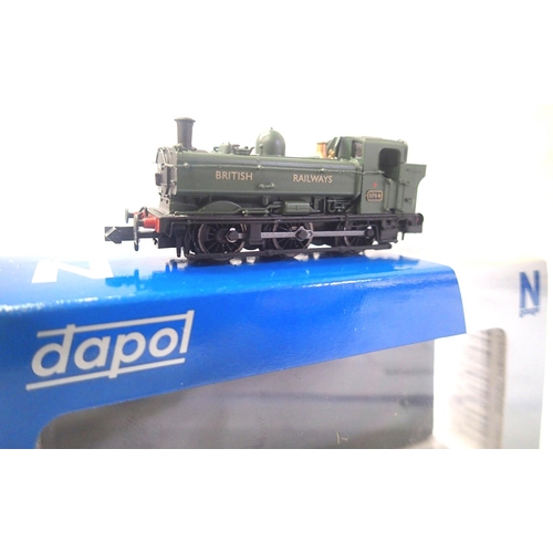 2331 - Dapol N gauge 25-007-013 pannier tank, BR Green 9744 in excellent - near mint condition, boxed. P&P ... 