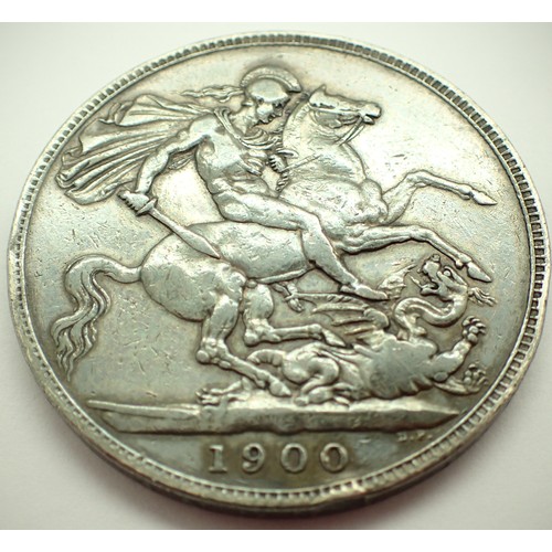 3143 - Victoria full crown, 1900. P&P Group 1 (£14+VAT for the first lot and £1+VAT for subsequent lots)