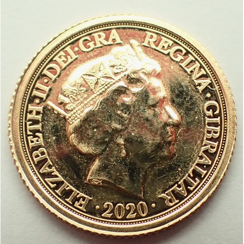 3190 - 2020 quarter sovereign. P&P Group 1 (£14+VAT for the first lot and £1+VAT for subsequent lots)