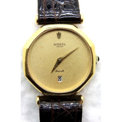 Breil Okay Botticelli ladies Swiss wristwatch octagonal gold face