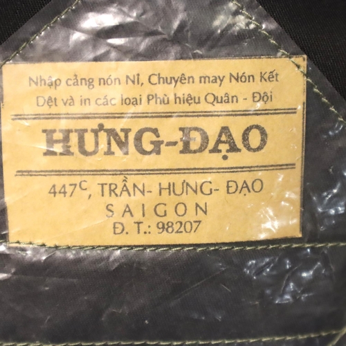 3033 - Vietnam War era Special Forces tiger cam beret. P&P Group 1 (£14+VAT for the first lot and £1+VAT fo... 