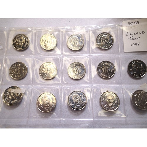 3160 - Complete set of England 1998 coins. P&P Group 1 (£14+VAT for the first lot and £1+VAT for subsequent... 