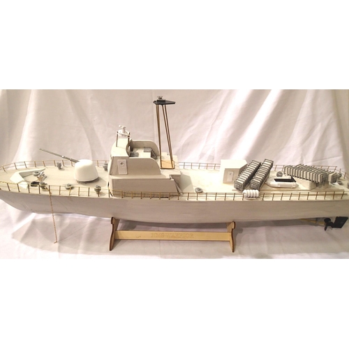 2209 - New Maquettes 1:40 scale kit built model of Voette Lance Missiles (VLM) boat, static model, requires... 