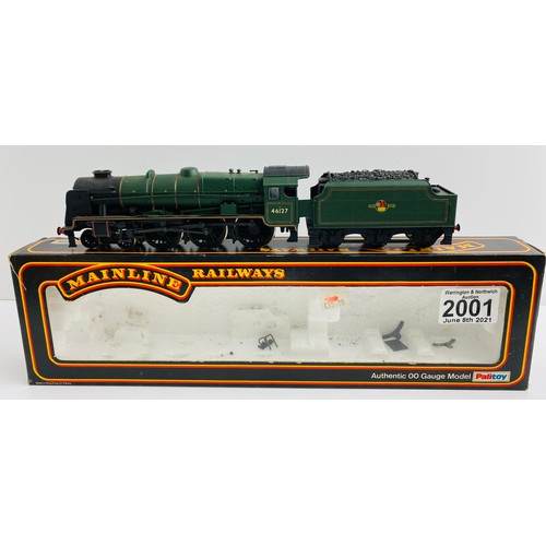 2001 - Mainline OO Gauge BR Green 4-6-0 46127 Locomotive Boxed - P&P Group 1 (£14+VAT for the first lot and... 