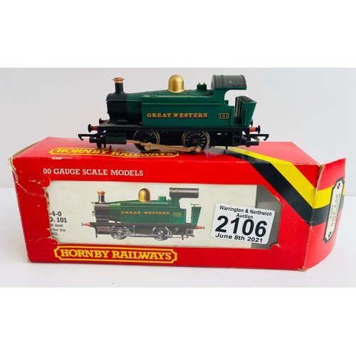 2106 - Hornby OO Gauge GWR 0-4-0 Locomotive Boxed P&P Group 1 (£14+VAT for the first lot and £1+VAT for sub... 