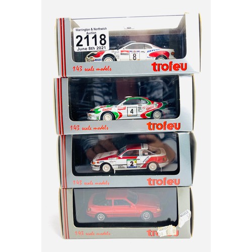 2118 - 4x Trofeu Die Cast Cars Boxed P&P Group 1 (£14+VAT for the first lot and £1+VAT for subsequent lots)