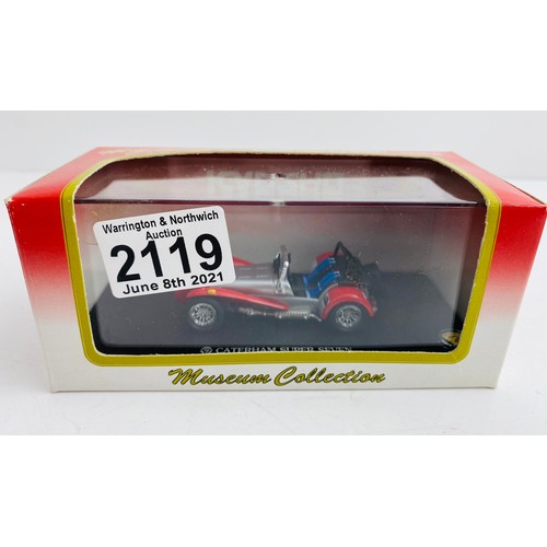 2119 - Kyosho Caterham Seven Die Cast Car Boxed P&P Group 1 (£14+VAT for the first lot and £1+VAT for subse... 