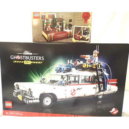 2448 - Lego 10274 Ghostbusters Ecto 1 complete with original free gift of 40410 Dickens Christmas Carol, bo... 