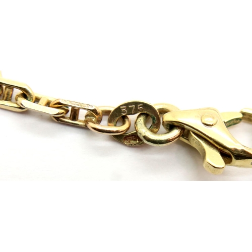 67 - 9ct gold link chain, L: 40 cm. 7g. P&P Group 1 (£14+VAT for the first lot and £1+VAT for subsequent ... 