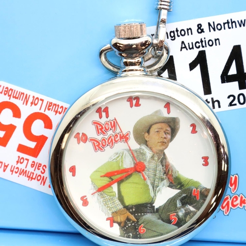 114 - Four Roy Rogers limited edition pocket watches 2000. P&P Group 2 (£18+VAT for the first lot and £3+V... 