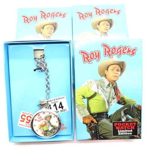 114 - Four Roy Rogers limited edition pocket watches 2000. P&P Group 2 (£18+VAT for the first lot and £3+V... 