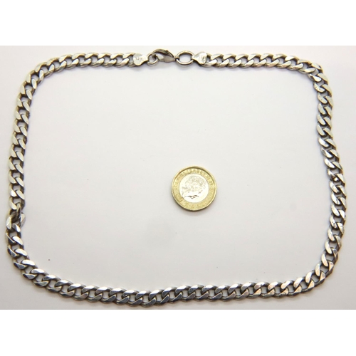 64 - Heavy silver necklace, 47g. P&P Group 1 (£14+VAT for the first lot and £1+VAT for subsequent lots)