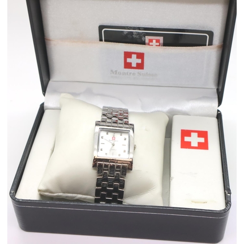 95 - Gents Swiss military wristwatch. P&P Group 1 (£14+VAT for the first lot and £1+VAT for subsequent lo... 