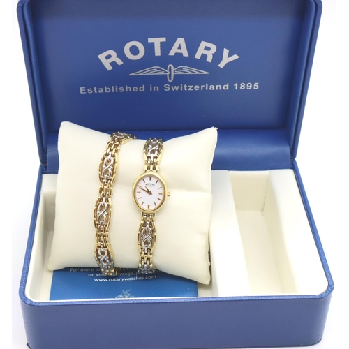 98 - Rotary ladies matching watch and bracelet. P&P Group 1 (£14+VAT for the first lot and £1+VAT for sub... 