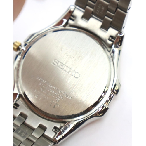 99 - Gentlemans boxed stainless steel wristwatch, Seiko SGEE94. P&P Group 1 (£14+VAT for the first lot an... 