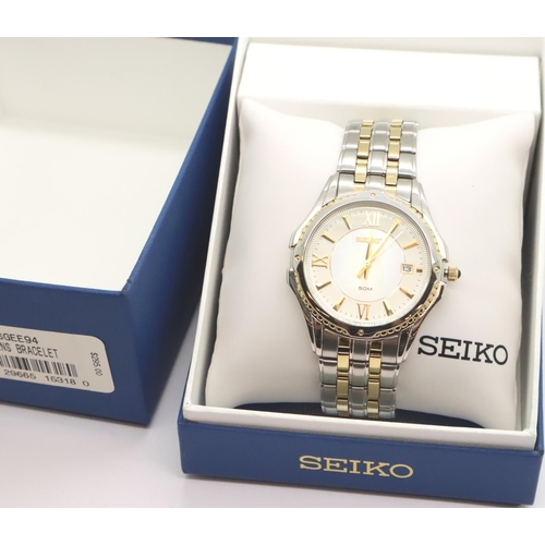 99 - Gentlemans boxed stainless steel wristwatch, Seiko SGEE94. P&P Group 1 (£14+VAT for the first lot an... 